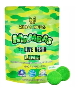 Lime Muha Meds Live Resin Mamba Gummies 3000MG