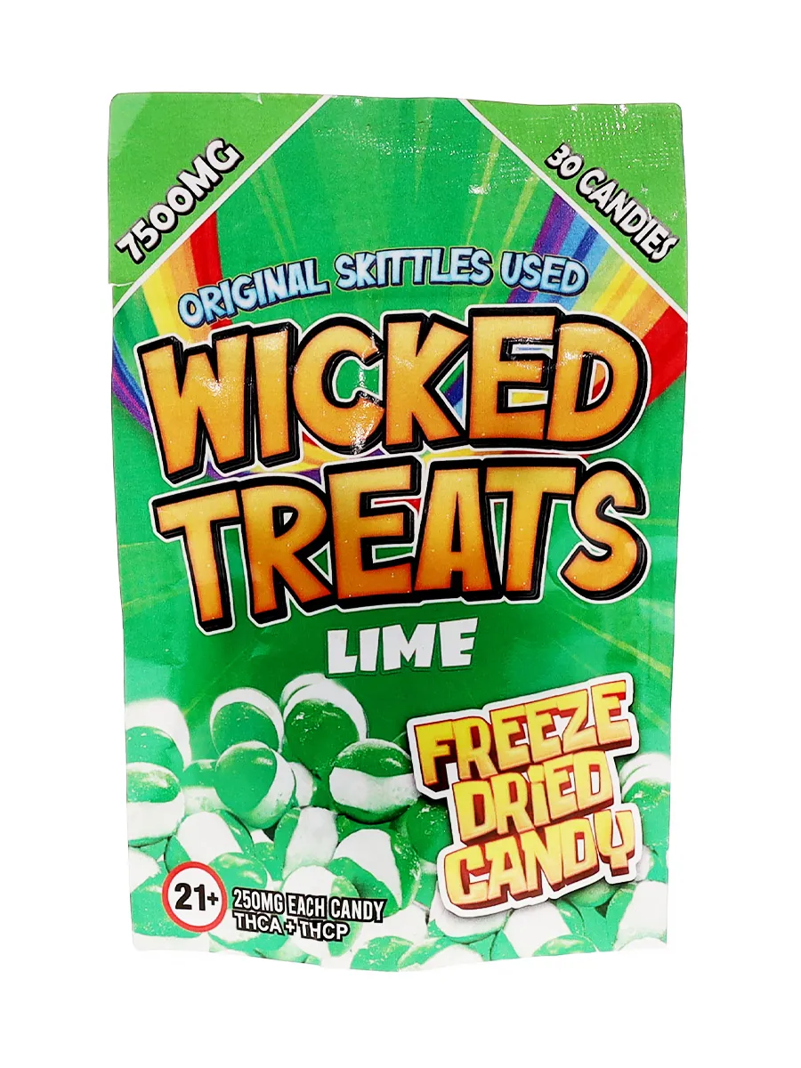 Lime Wicked Treats Freeze Dried THCA | THCP Candy 7500mg