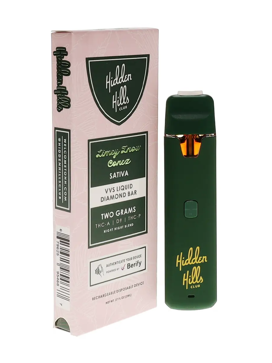 Limey Znow Conez Hidden Hills VVS Liquid Diamond Disposable 2G