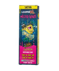 Limoncello Looper XL Melted Series THC-JD+THC-A+THC-P+HHC-P Vape 3G