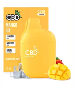 Mango Ice CBDFx CBD + 10mg THC Vape Pen 1500mg