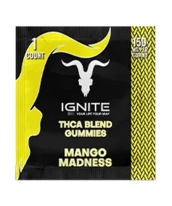 Mango Madness Ignite THC-A Blend Gummies 150mg