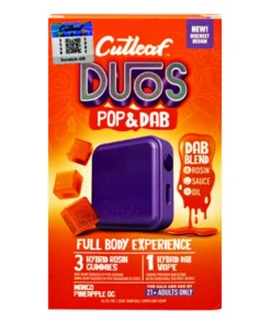 Mango Pinapple OG Cutleaf Duos Pop & Dab Vape 1ct x Gummies 3ct