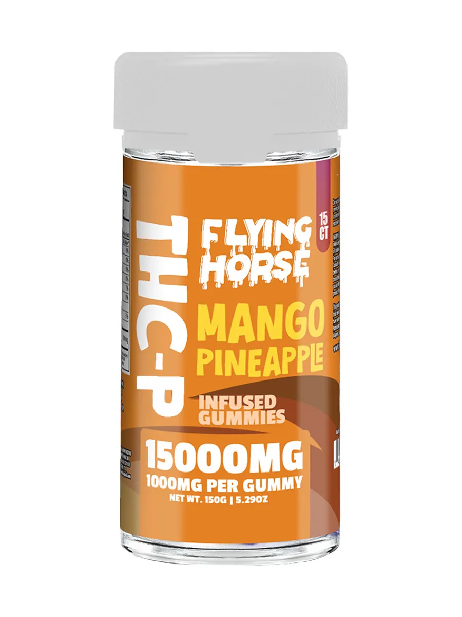 Mango Pineapple Flying Horse THCP Infused Gummies 15000MG 15ct