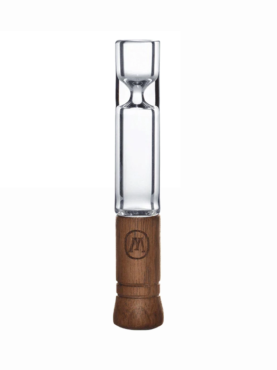 Marley Small Glass Taster Pipe With Wood Base