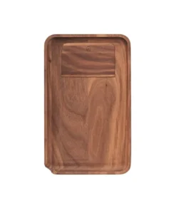 Marley Natural Black Walnut Small Rolling Tray