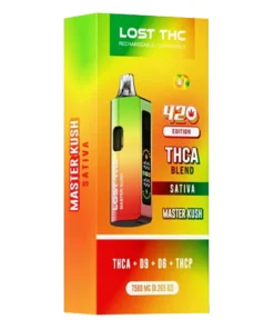 Master Kush Lost THC 420 Edition THCA Blend Rechargable Disposible 7500MG