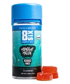 Midnight Melon 8SIX Delta-9 THC Gummies 1000 MG