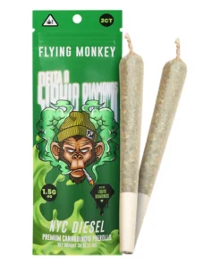 NYC Diesel Flying Monkey Delta 8 Liquid Diamonds Pre Rolls 3G