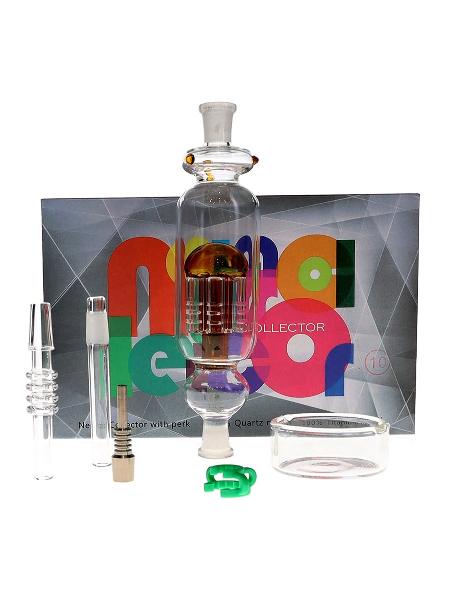 10mm Nectar Collector With Tree Perc + Titanium & Quartz Tip - Image 3