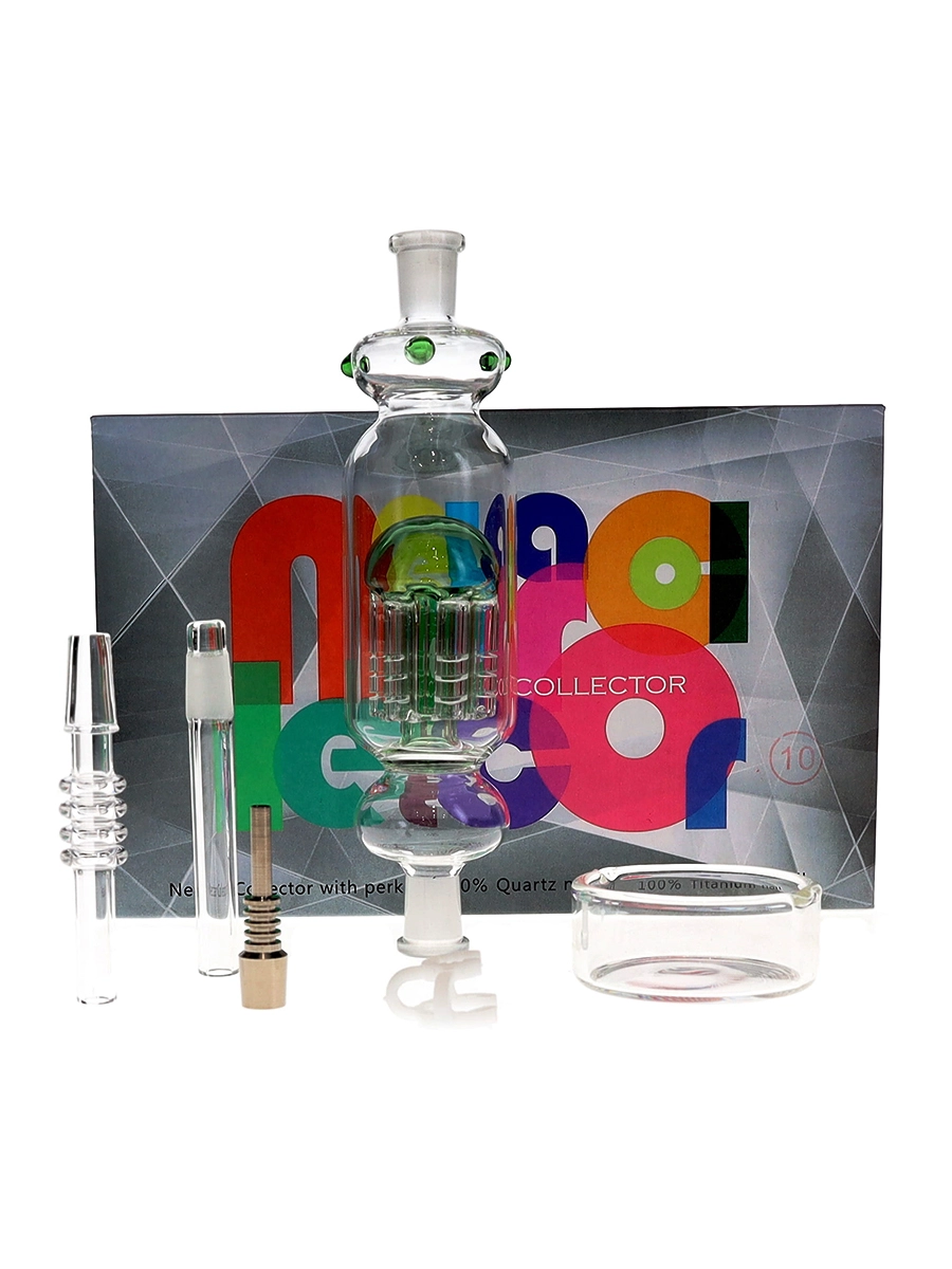 10mm Nectar Collector With Tree Perc + Titanium & Quartz Tip