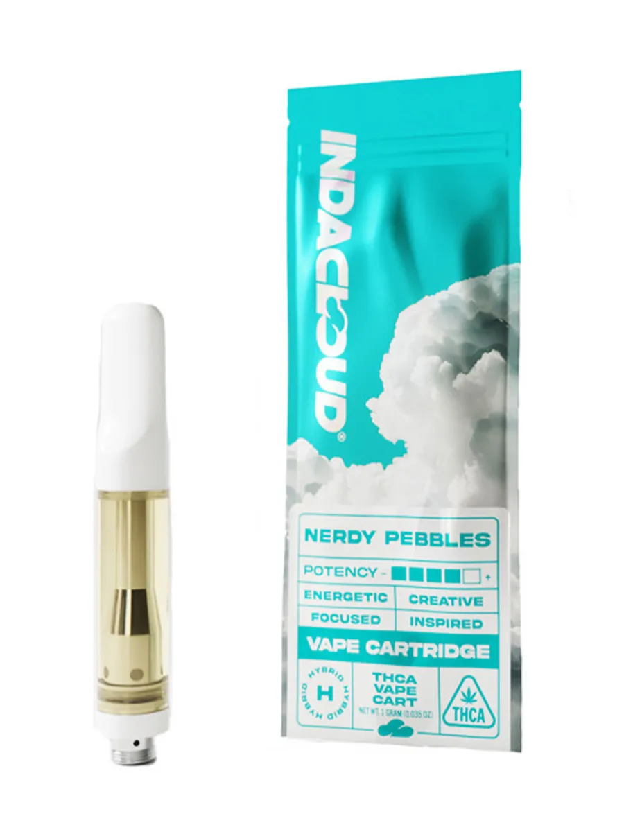 Nerdy Pebbles IndaCloud THCA Vape Cartridge 1G