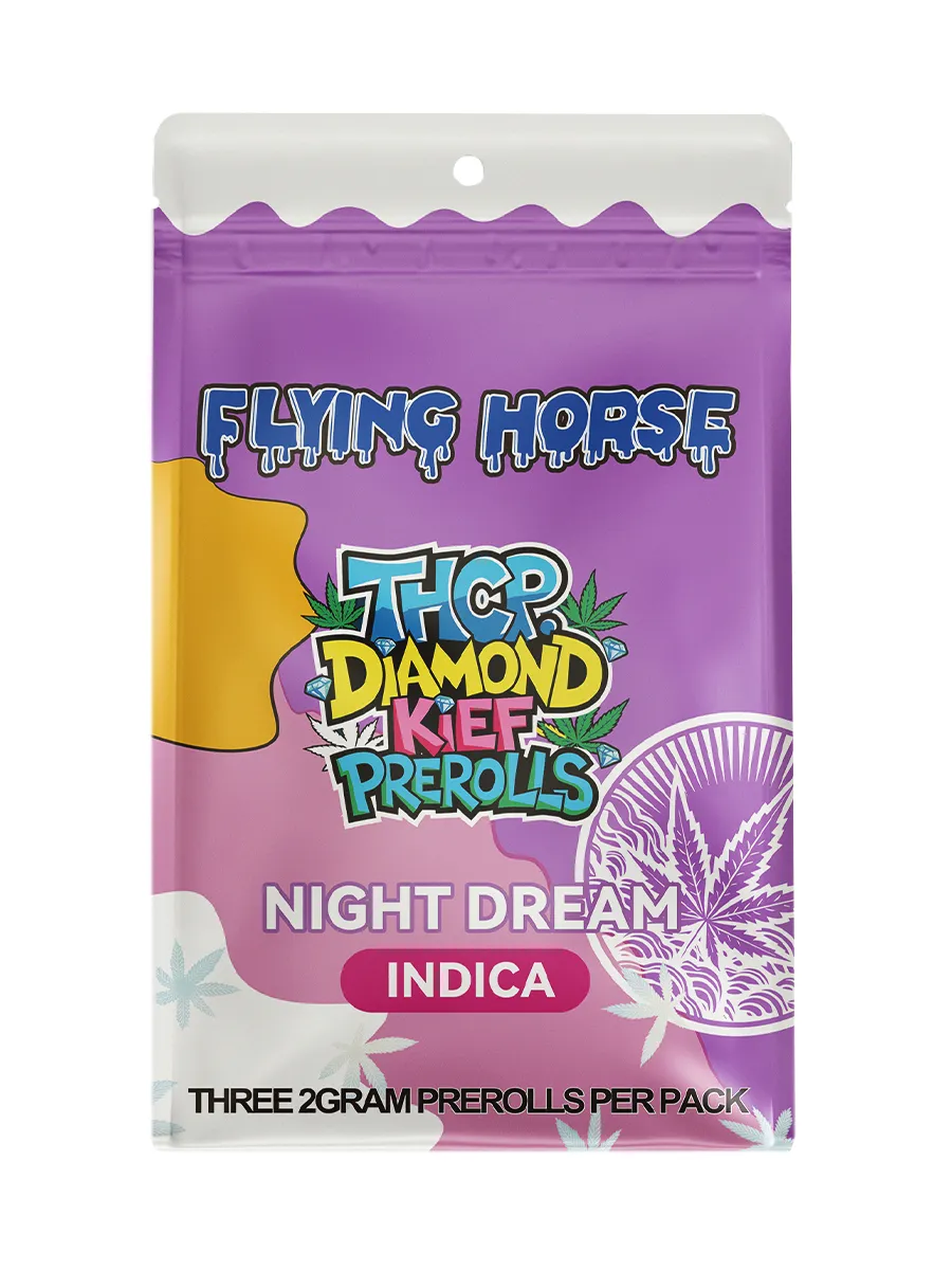 Night Dream Flying Horse THCP Diamond Kief Pre-Rolls 3ct