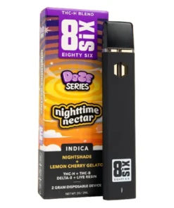 Nighttime Nectar 8SIX Doze Series THC-H Disposables 2G