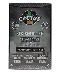 Northern Lights | White Walker OG | Black Diamond OG Cactus Labs THC-A Blend Vape 6g