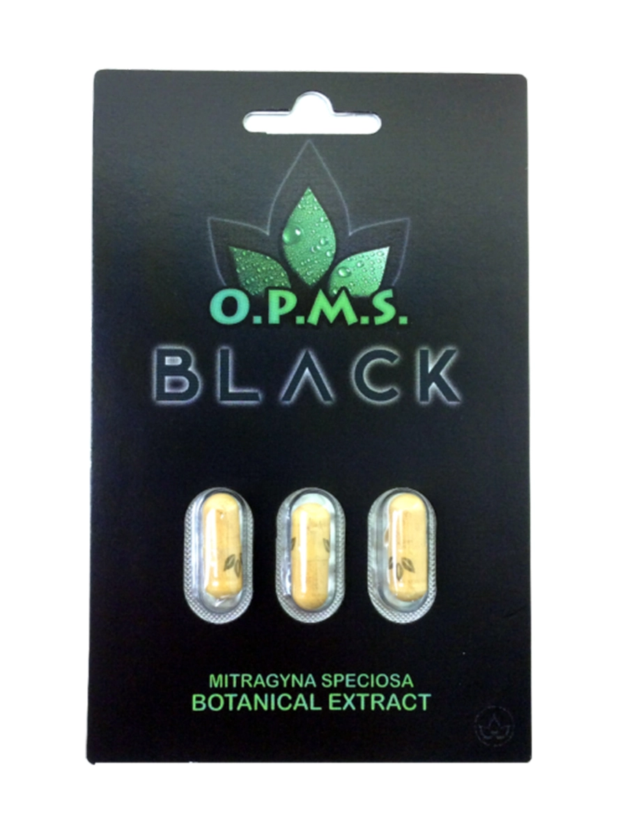 OPMS Black Mitragyna Speciosa Kratom Capsules - Image 3