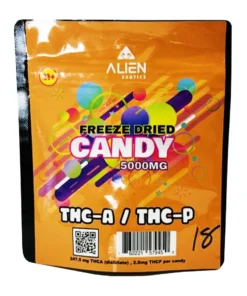 Alternative view of Mixed Flavor Alien Exotics Freeze Dried THC-A+THC-P Candy 5000mg