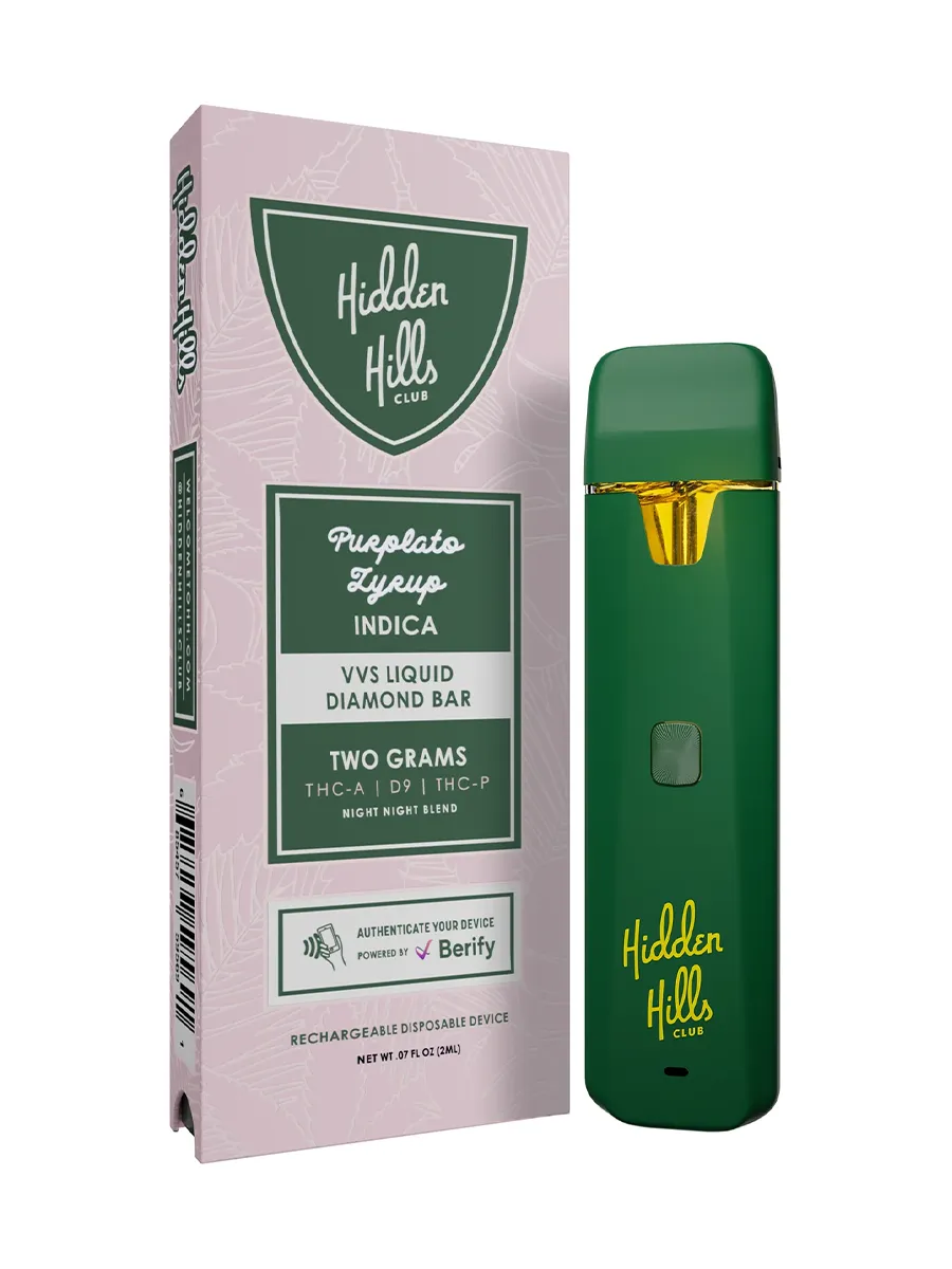 Purplato Zyrup Hidden Hills VVS Liquid Diamond Disposable 2G