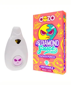 Papaya Punch Dozo Diamond Sauce Live Rosin Disposable 5G