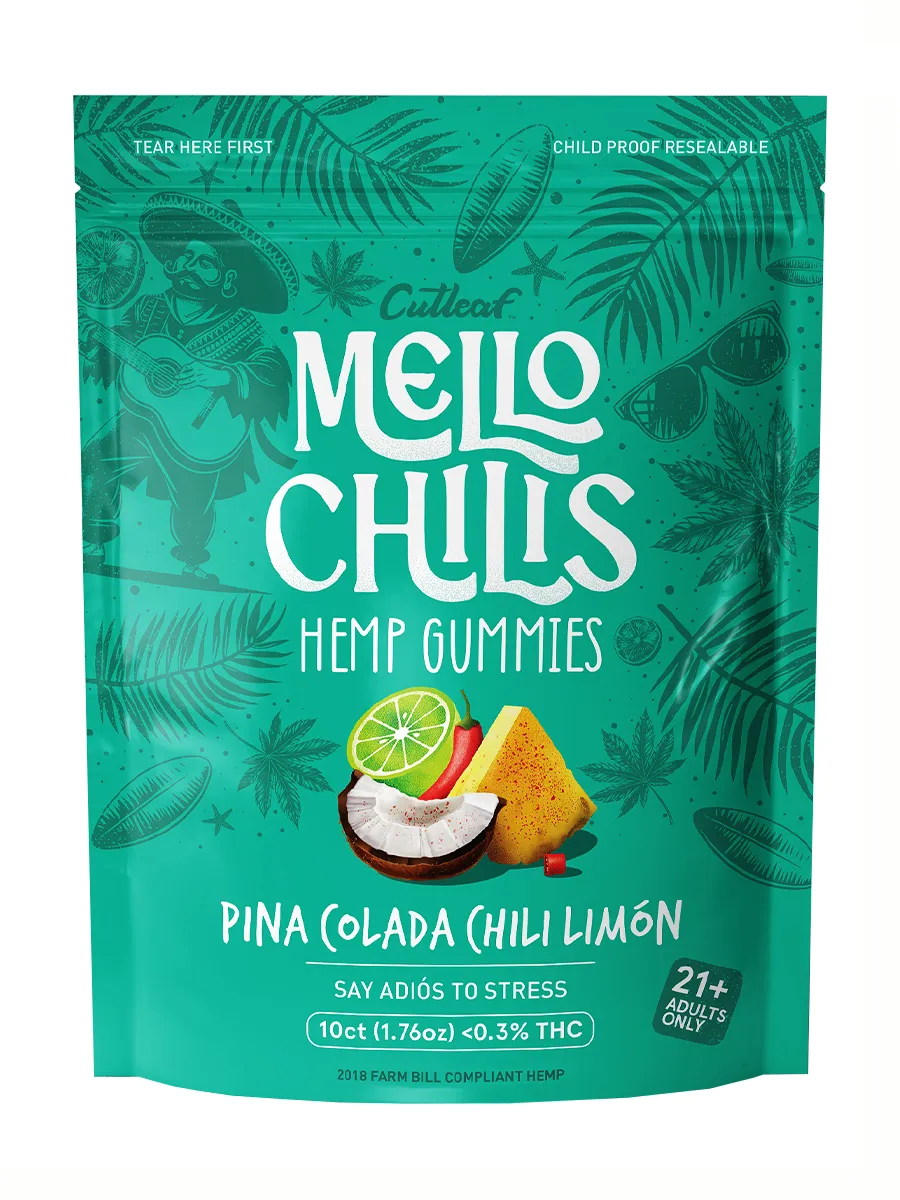 Pina Colada Chili Limon Mello Chilis Hemp Gummies 10ct