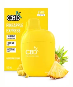 Pineapple Express CBDFx CBD + 10mg THC Vape Pen 1500mg