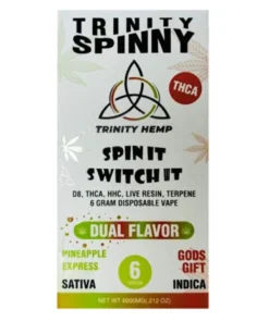 Alternative view of Pineapple Express | Gods Gift Trinity Spinny Dual Flavor THCA Vape 6G