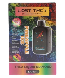 Pineapple Ice Lost THC THC-A Liquid Diamond Disposable 2G