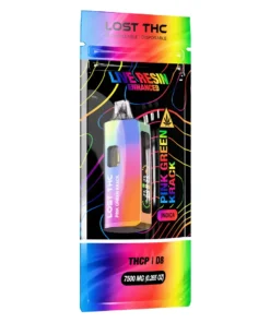Pink Green Krack Lost THC Rainbow Edition THCP | D8 Live Resin Disposable 7500MG