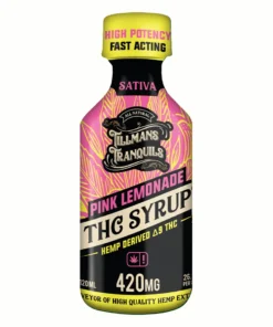 Pink Limonade Tillmans Tranquils Delta 9 THC Syrup 420MG