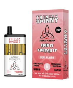 Pink Truffle Sundae | Strawberry Shortcake Trinity Spinny THCP Dual Flavor Vape 6G