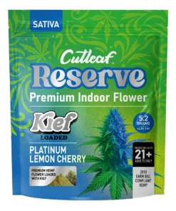 Platinium Lemon Cherry Cutleaf Reserve Kief Loaded Flower 5.2G