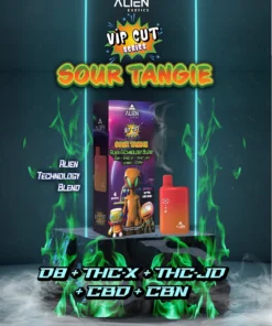 Alternative view of Sour Tangie Alien Exotics Live Resin Blend Disposables 4G
