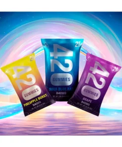Alternative view of Sour Blue Razz Flying Monkey 420 Gummies 840MG 2ct