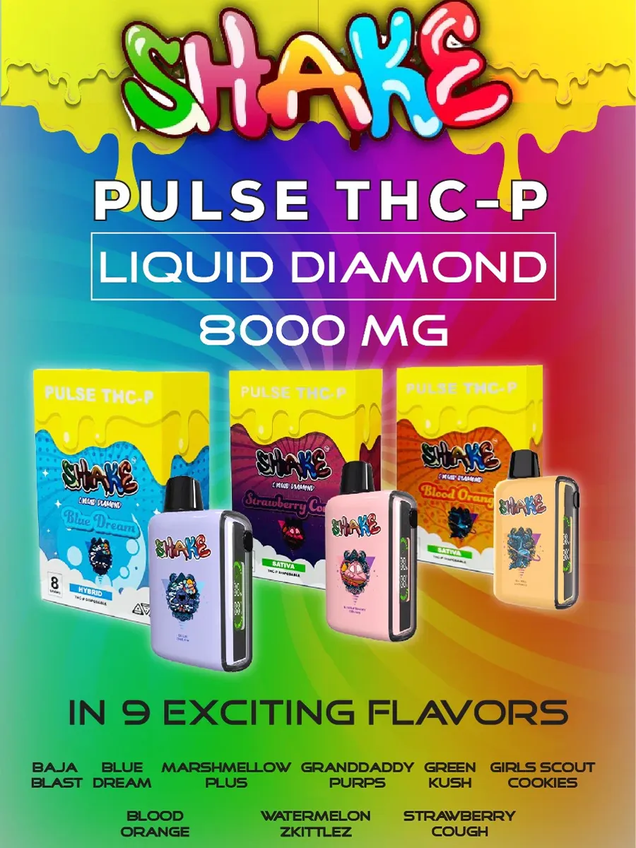 Baja Blast Shake Pulse THC-P Liquid Diamonds Disposable 8G - Image 2
