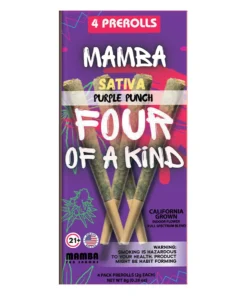 Purple Punch Mamba Four Of A Kind Full Spectrum Blend Pre-Roll 4ct 8G