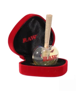 Alternative view of RAW Glass Heart Cone Holder