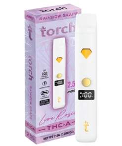 Rainbow Grape Torch THC-A Live Rosin Disposable 2.5G