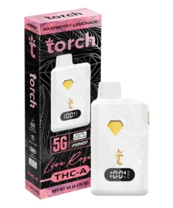 Raspberry Lemonade Torch Live Rosin THC-A Disposable 5G