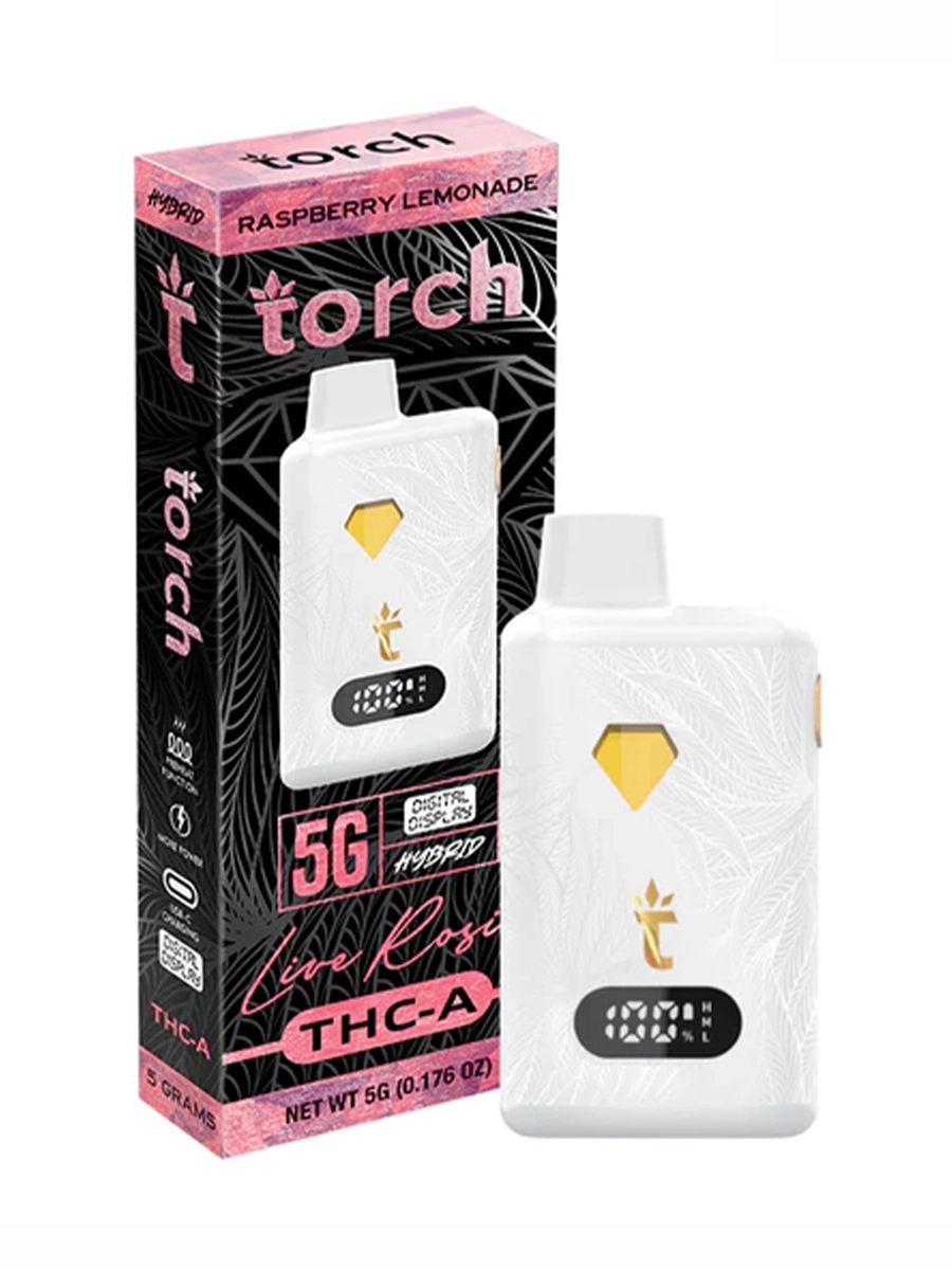 Raspberry Lemonade Torch Live Rosin THC-A Disposable 5G