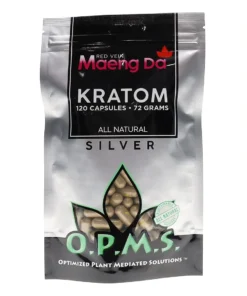 Red Vein Maeng Da OPMS Silver Kratom Capsules 120ct