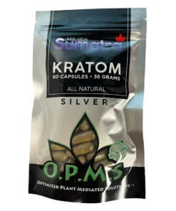 Red Vein Sumatra OPMS Silver Kratom Capsules 60ct