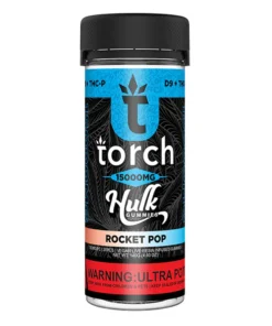 Rocket Pop Torch Live Resin D9 + THCP Hulk Gummies 15000MG