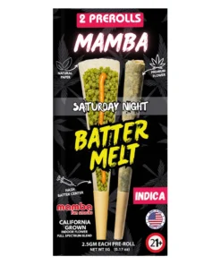 Saturday Night Mamba Batter Melt Full Spectrum Blend Pre-Roll 2ct 2.5G