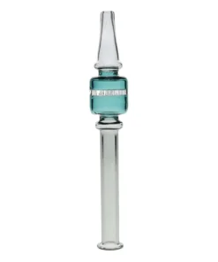 Smoke Grey with Green 6” Square Nectar Collector