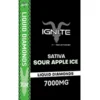 Sour Apple Ice Ignite Liquid Diamonds Disposable 7000mg