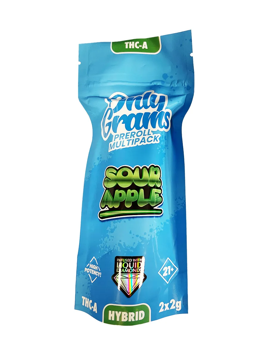 Sour Apple Only Grams Multipack THCA Pre-Roll 2x2G