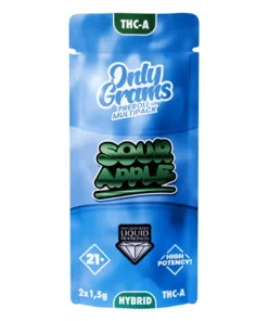 Sour Apple Only Grams THCA Multipack Pre-Roll 2×1.5G