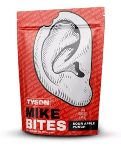Sour Apple Punch Tyson 2.0 Mike Bites Delta-9 Gummies 400mg