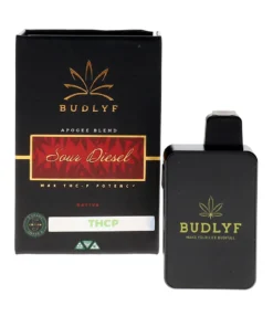 Sour Diesel Budlyf Apogee Blend Max THC-P Potency Disposable 5G
