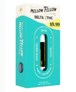 Sour Diesel Mellow Fellow Classic Delta 8 Vape Cartridge 1ml